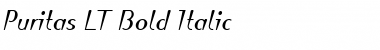 Puritas LT Bold Italic Font
