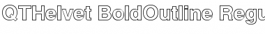 QTHelvet-BoldOutline Regular Font