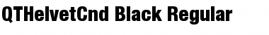 QTHelvetCnd-Black Regular Font
