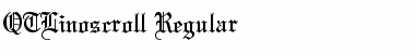 QTLinoscroll Regular Font