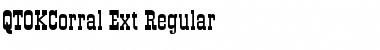 QTOKCorral-Ext Regular Font