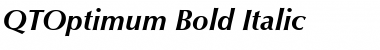 QTOptimum Bold Italic Font