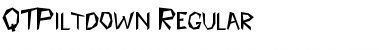 QTPiltdown Regular Font