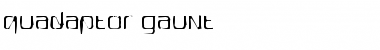 Quadaptor Gaunt Font