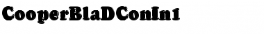 CooperBlaDConIn1 Regular Font