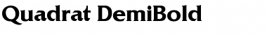 Quadrat-DemiBold Font