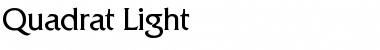 Quadrat-Light Regular Font