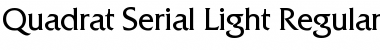 Quadrat-Serial-Light Font