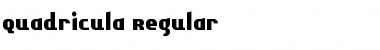 Quadricula Font