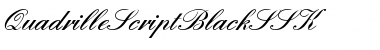 QuadrilleScriptBlackSSK Regular Font