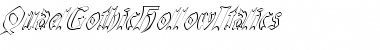 Download QuaelGothicHollowItalics Font