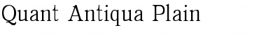 Quant Antiqua Plain Font