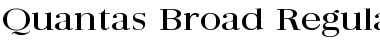 Quantas Broad Regular Font