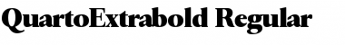 QuartoExtrabold Regular Font
