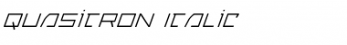 Quasitron Italic Italic Font