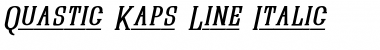 Quastic Kaps Line Italic Font