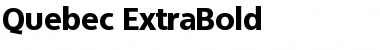 Quebec-ExtraBold Regular Font