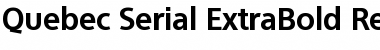 Quebec-Serial-ExtraBold Regular Font