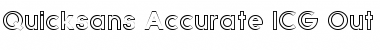 Quicksans Accurate ICG Out Font