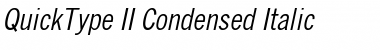 QuickType II Condensed Italic