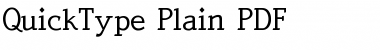 QuickType Plain Font
