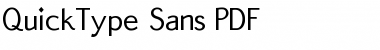 QuickType Sans Regular