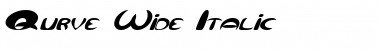 Qurve Wide Italic Font