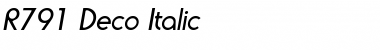 R791-Deco Italic Font