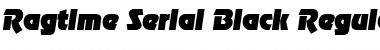 Ragtime-Serial-Black RegularItalic Font