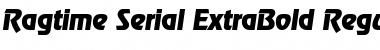 Ragtime-Serial-ExtraBold Font