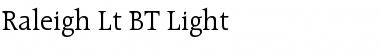 Download Raleigh Lt BT Font