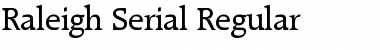 Raleigh-Serial Font