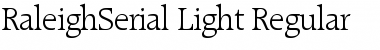 RaleighSerial-Light Font