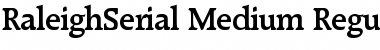 RaleighSerial-Medium Regular Font