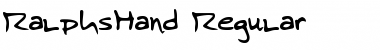 RalphsHand Regular Font