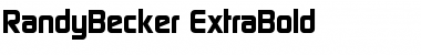 RandyBecker-ExtraBold Regular Font