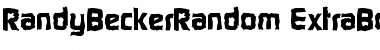 RandyBeckerRandom-ExtraBold Font
