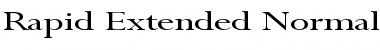 Rapid Extended Font