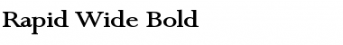 Rapid Wide Bold