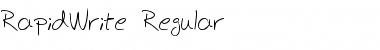 RapidWrite Regular Font