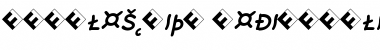Rattlescript-MediumObliCapsExp Regular Font
