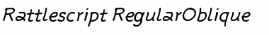 Download Rattlescript-RegularOblique Font