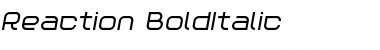 Reaction BoldItalic Font