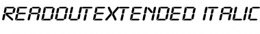 ReadoutExtended Font