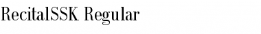 RecitalSSK Regular Font
