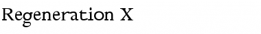 Regeneration X Regular Font