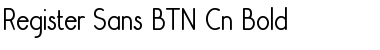 Register Sans BTN Cn Bold Font