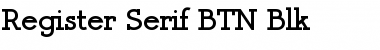 Register Serif BTN Blk Regular Font