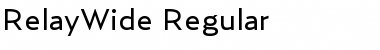 RelayWide-Regular Regular Font