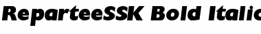 ReparteeSSK Bold Italic Font